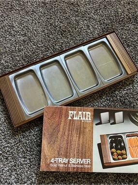 Vintage Flair by Foley 4 Tray Serve